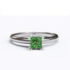 varitsa-jewellers - Solitaire Gold Engagement Ring with 0.35ct Princess Cut Emerald- 01SG04E